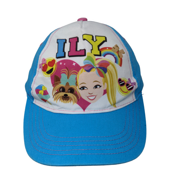 Nickelodeon Girl's JoJo Siwa Strapback Hat Multicolor OSFM Graphic 2020 Logo Dog - Picture 1 of 8